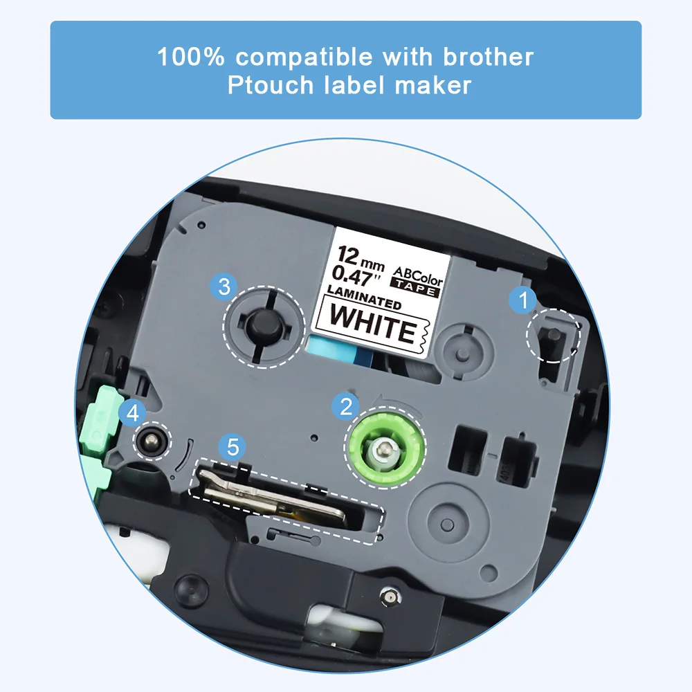 10 pz compatibile per Brother 221 121 421 521 621 721 821 nastro per etichette laminato 9mm 921 324 325 per Brother Label Maker PTH110 100