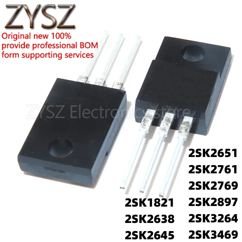 5PCS 2SK1821 2638 2645 2651 2761 2769 2897 3264 3469-01MR TO-220F