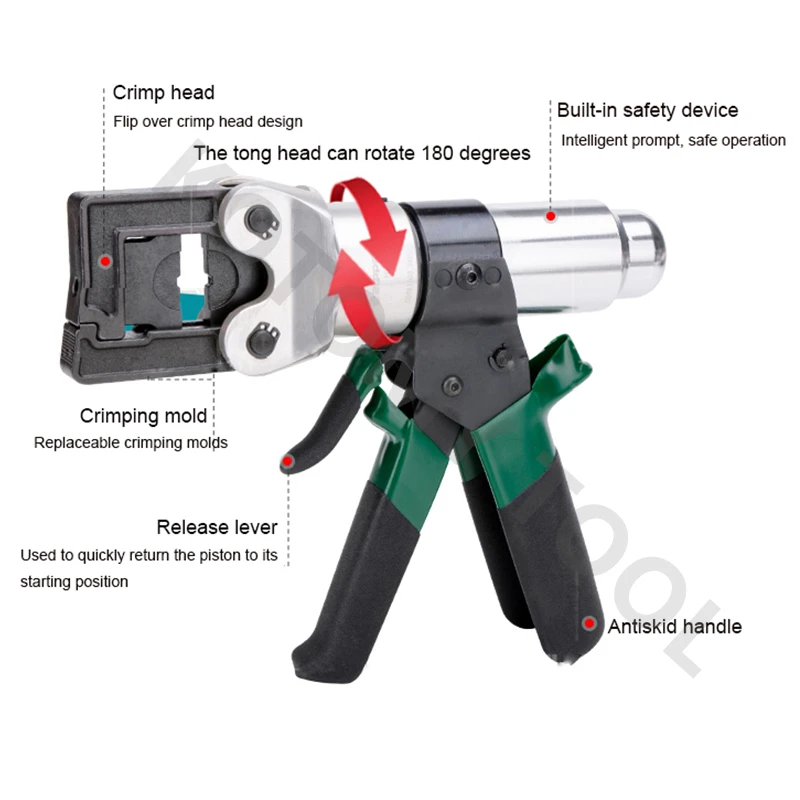 Mini Hydraulic Cable Pressing Tools 4-150mm2 Crimping Range Hydraulic Crimping Tool Copper Aluminum Terminal Crimping Pliers