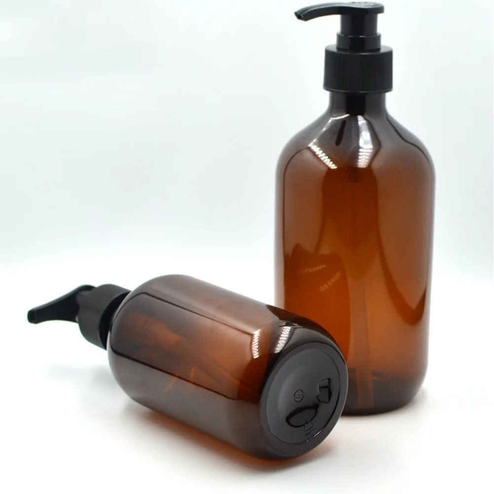 6pcs 500Ml 샴푸 병 여행 펌프 디스펜서 샤워 젤 핸드 워시 에멀젼 액체에 대 한 재사용 가능한 로션 컨테이너