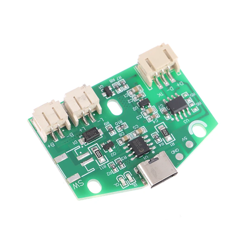 1 pz 3.7V tipo-C lampada da tavolo circuito di ricarica USB PCB bicolore dimmer continuo led touch piccola lampada da notte modulo di controllo