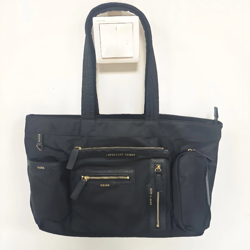 

Luxury Multi Pocket Travel Shoulder Bag,Lightweight Nylon Waterproof Large Capacity Underarm Tote Bag,Commuter Zipper Handbag