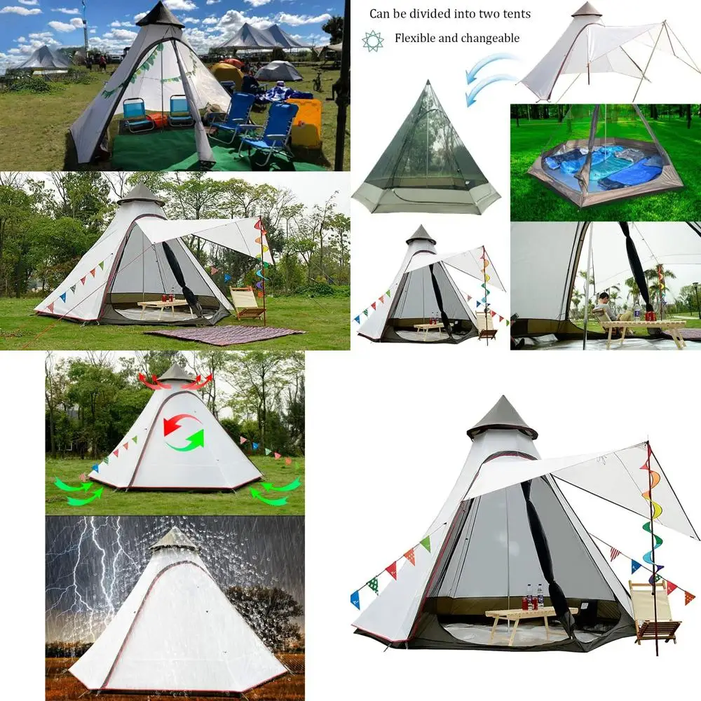 

Семейная купольная палатка размером 12x10x8 футов для 5-6 человек: водонепроницаемое, устойчивое к ультрафиолетовому излучению и ветрозащитное укрытие для кемпинга