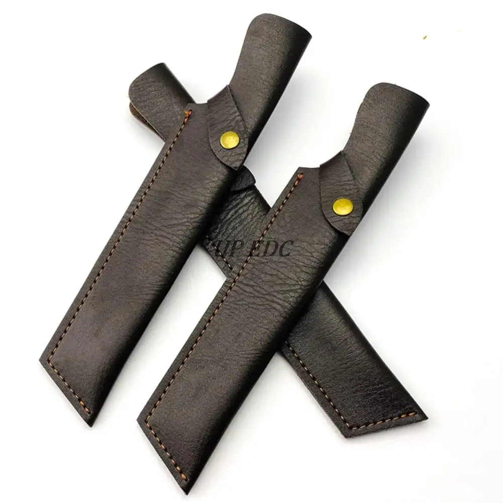Guaine/custodia in pelle custodia per coltelli in pelle PU custodia per coltelli in pelle guaina pantaloni per coltelli da esterno piccola custodia per coltelli dritti