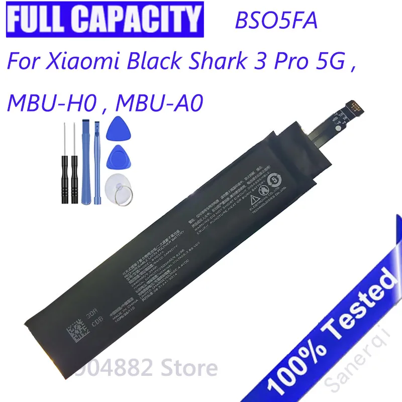 

3.85V 2500mAh BSO5FA For Xiaomi Black Shark 3 Pro 5G , MBU-H0 , MBU-A0 Battery Batteries