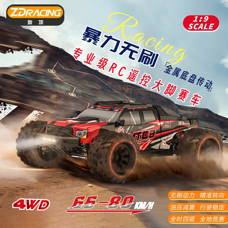 

Zd Racing масштаб 1/9, 4wd, бесщеточный Monster Truck, радиоуправляемый автомобиль, 24 г, пульт дистанционного управления, идеальный подарок, ракета Mt09, без щетки Monster Truck