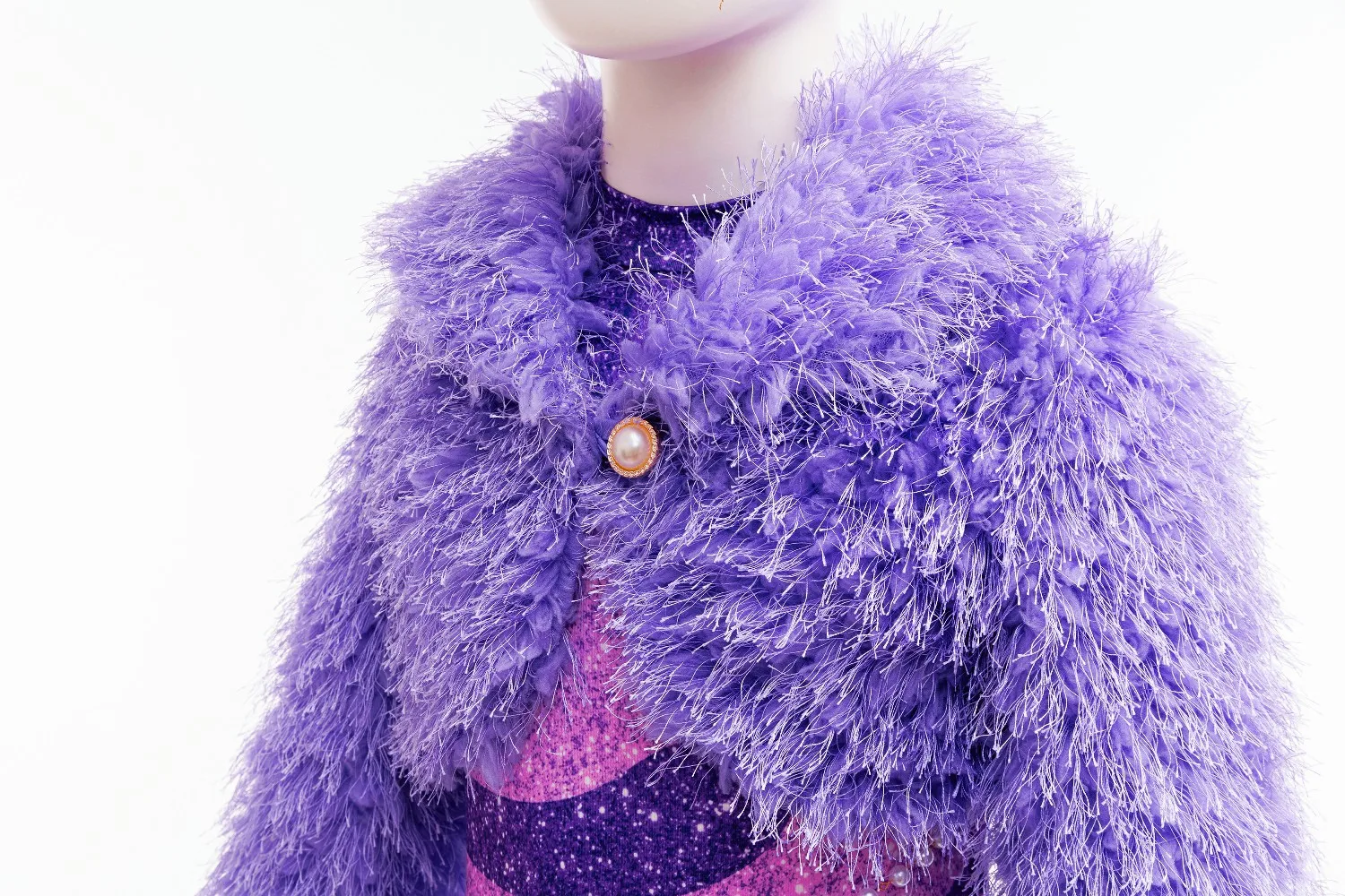 2026 Disney Zootopia 2 Girls Cosplay Gazelle Purple Fashion Plush Jumpsuit + Jacket Set Halloween Clothes Gift For Girl 3-10T view 5