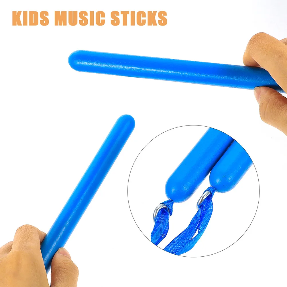 

10 Pairs Rhythm Teaching Aids Musical Toys Kids Sticks Tools for Toddler Instruments Nylon Child