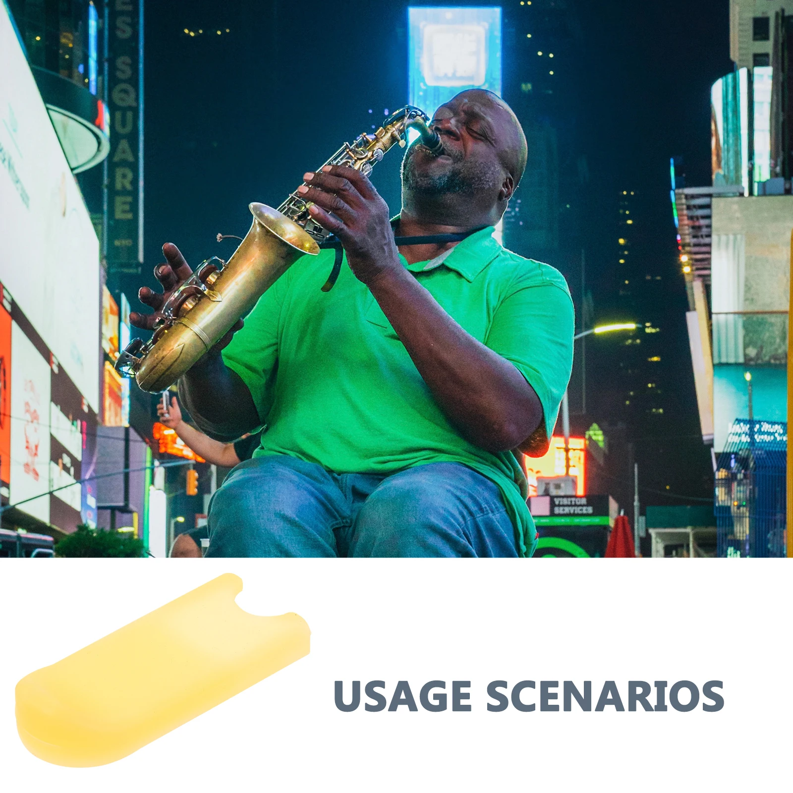 

Saxophone Thumb Rest Mat Ergonomic Non Silica Gel Finger Protective Pad Lasting Comfortable Instrument Accessories