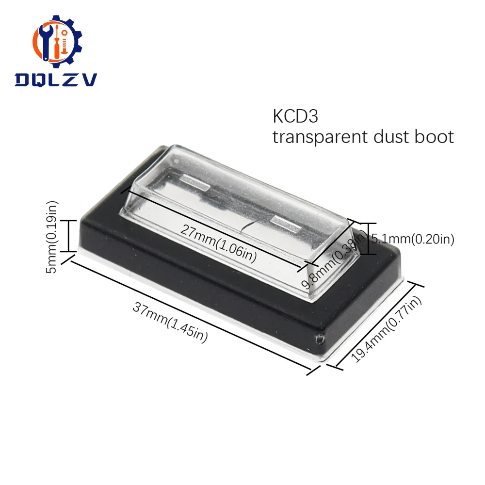 KCD3 220V ON/OFF SPST Rocker Switch Single Pole Single Throw 2 3 Position 20A 125VAC With LED Light