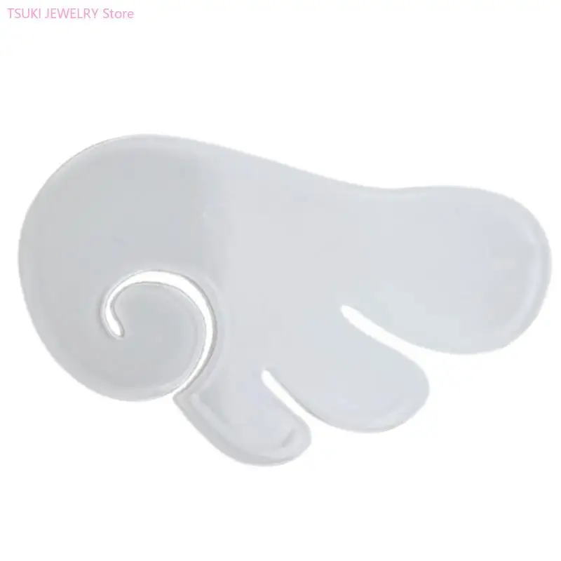 62KE Angel Wing Shaped Hairpin Acrylic Metal Hair Accessory Comfortable Wear For Girls Women Daily Styling Party Occasion