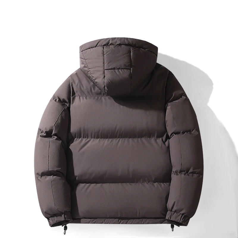 معاطف باركاس دافئة سميكة عالية الجودة للرجال، ملابس خارجية مريحة، لون سادة، ملابس رجالية شتوية جديدة مع غطاء محرك السيارة