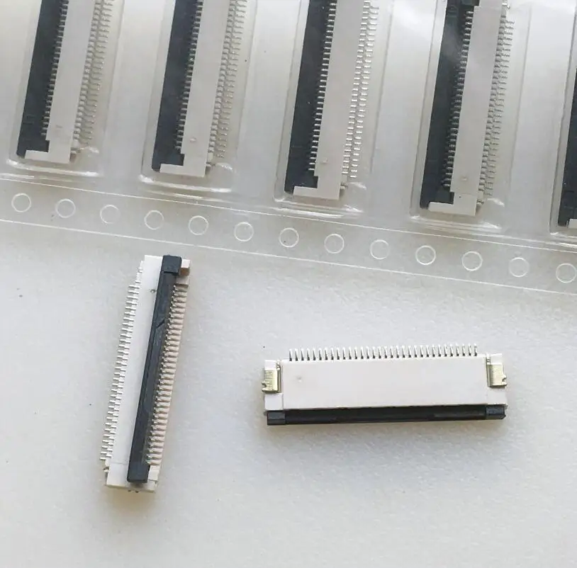 For FFC FPC cable holder, connector 32P down H2.0mm cable, slot, socket, clamshell type