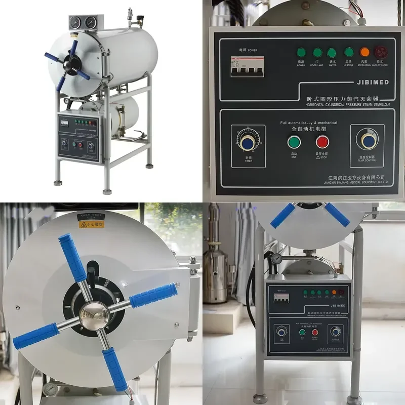 26 Horizontal Cylindrical Pressure Steam Sterilizer Large Capacity Horizontal Autoclave Steam Sterilizer 150 200 280L