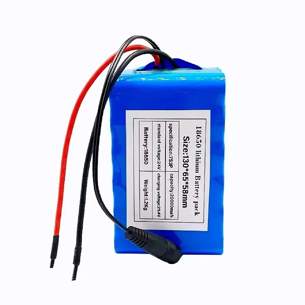 7s3p 18650 24V 20Ah 20000mAh Lithium Ion Battery for Cyclone, 29.4V 2A