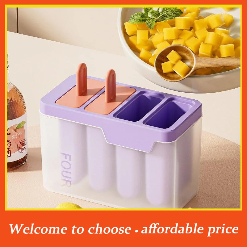 **1pc new Popsicle/Sorbet Mold Food Grade Household Popsicle Making Ice Box Abrasive Tools With Lid Homemade Ice Cream Artifact'