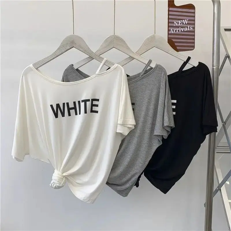 

Loose Modal Cotton ort Sve Tirt for Women Summer Comfortable Breathable Women's Clothing Casual Faion for ly Women
