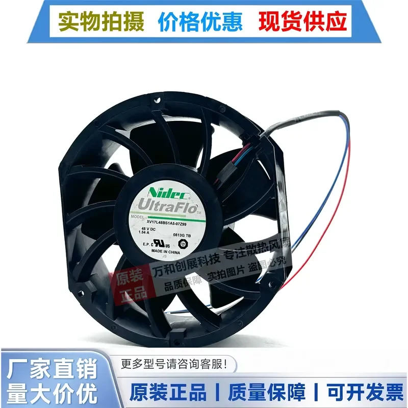 For New Original NIDEC XV17L48BS1A5-07Z99 48V 1.54A 9395 Series Cooling Fan