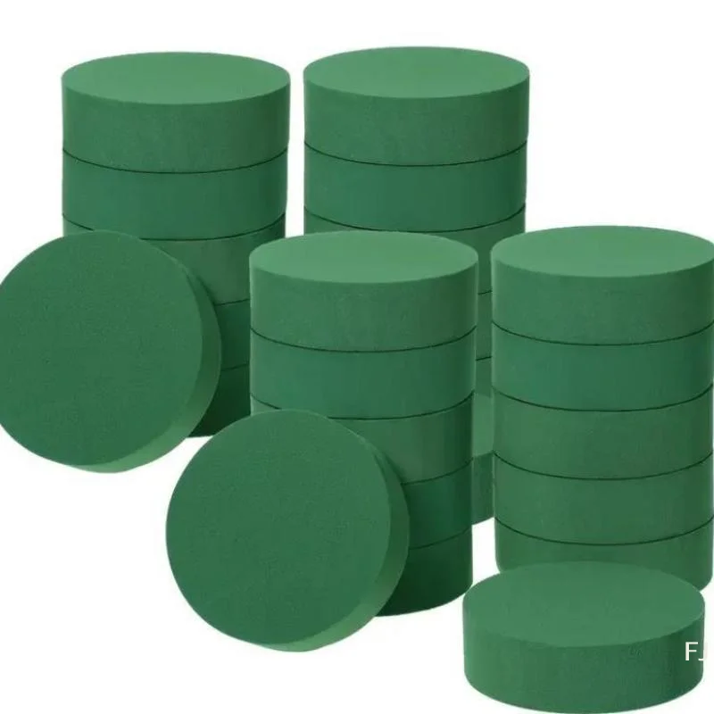 

Зеленый флористический пенопласт [YU] 10x4 см, круглый, многофункциональный, сухой, для цветочных композиций, набор для самостоятельного изготовления цветочных композиций