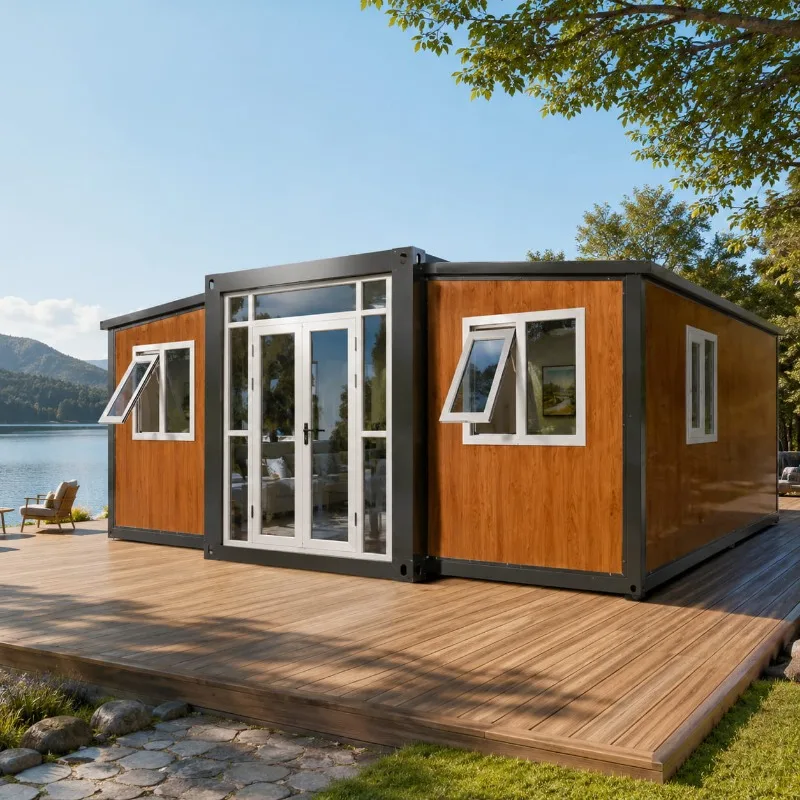 Mobile Prefab House Foldable Container Cabin for Temporary Office Construction Housing and Garden Room Customized