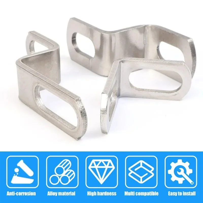 Z L نوع تصاعد بين قوسين لإصلاح الأنابيب تعديل الملحقات أجزاء الفولاذ المقاوم للصدأ العادم شماعات قوس عدة الدراجات النارية