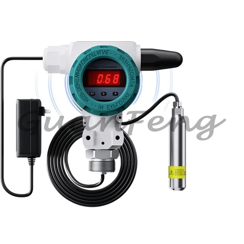 Water Tank Level Controller with Display & Submersible Hydrostatic Transmitter