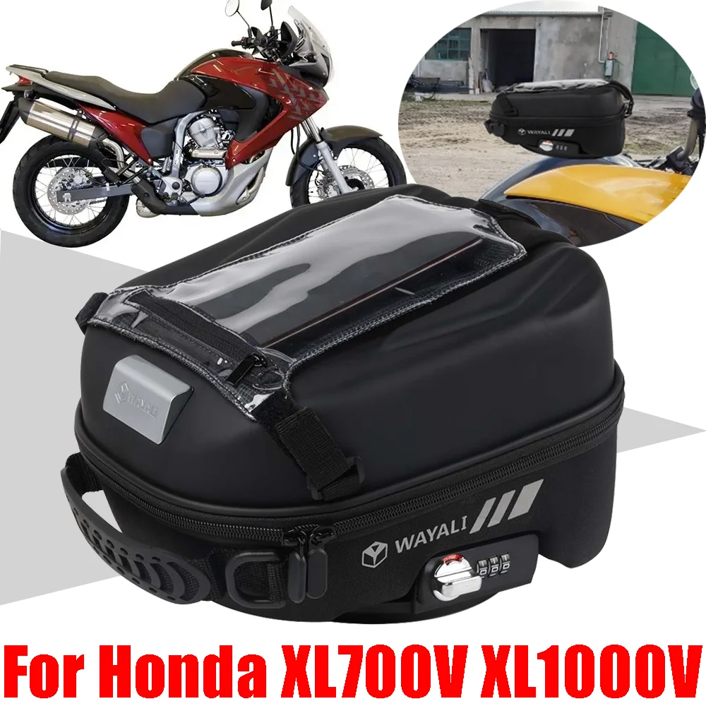 For Honda XL700V Transalp XL 700 1000 V 1000V XL1000V Varadero Accessories Tank Bag Storage Luggage Tanklock GPS Navigation Bags