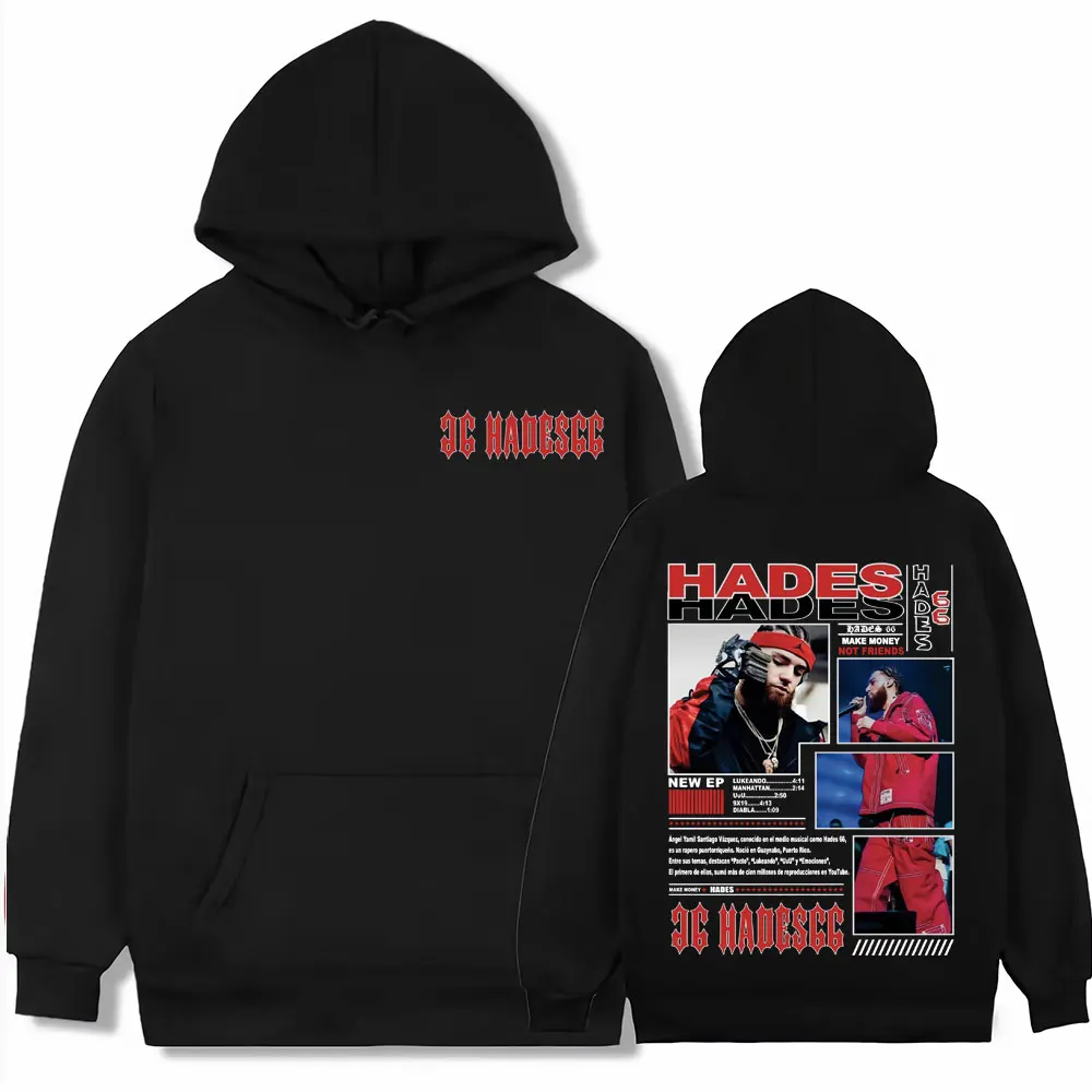 

Рэпер Hades 66, толстовки с капюшоном для мужчин и женщин, Harajuku, модные высококачественные пуловеры большого размера, толстовки