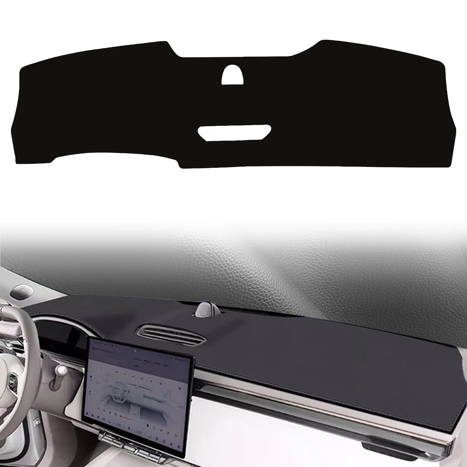 

Коврик-накладка на приборную панель для ZEEKR 7X 2025 2026 2027: защитный, солнцезащитный, из кожи, аксессуар