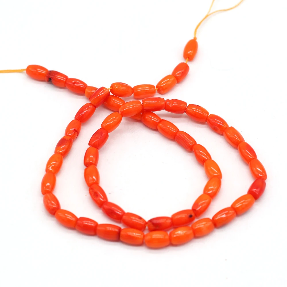 Natural Coral Beads Geometry Shape Spaced Isolated Loose Beaded for Jewelry Making DIY Personality Bracelet Necklace Accessories