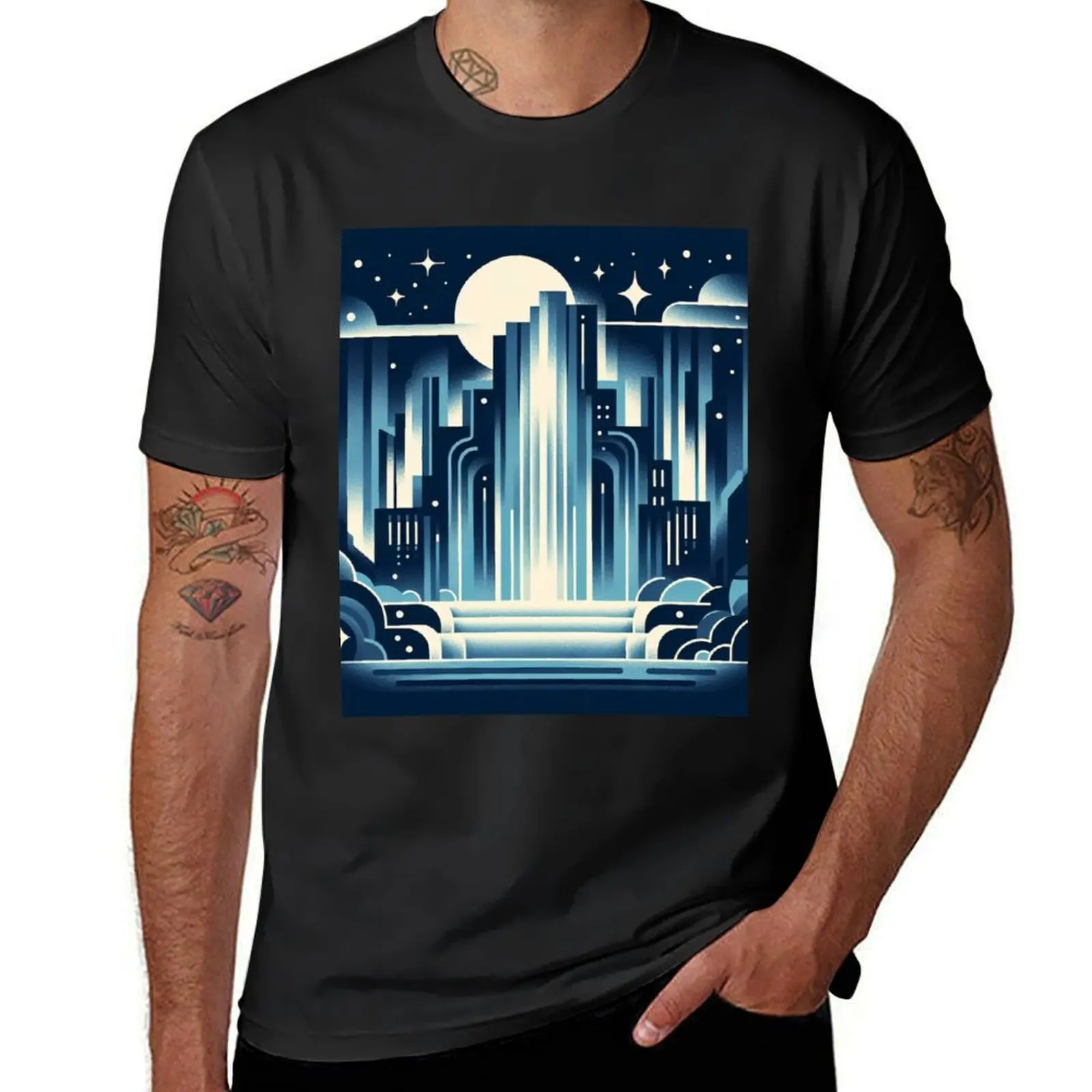 

Moonlit Monolith in the Wild T-Shirt customs design your own summer top boys whites for a boy Men's t shirts
