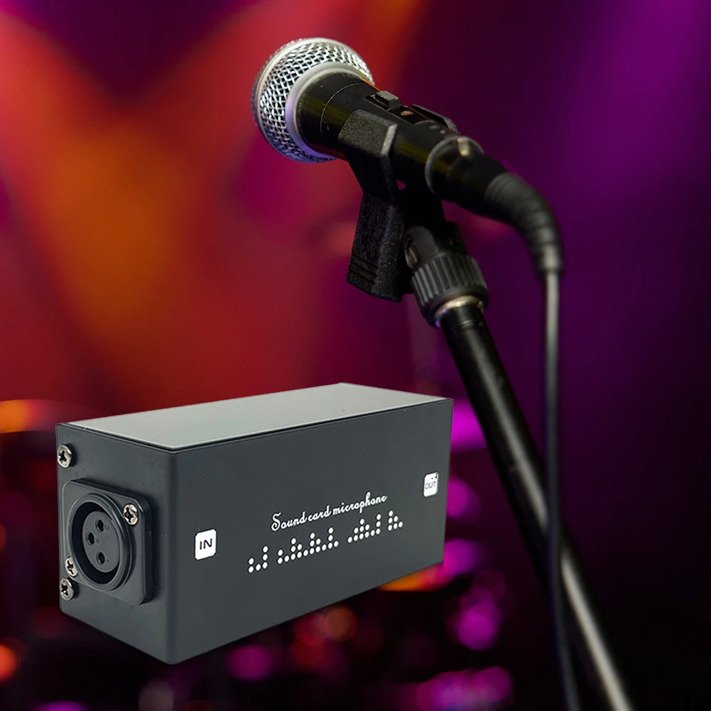 Dynamic Microphone Preamplifier 28dB Microphone Preamp Boosters Gain 28dB Sounds Boosters Perfect for Studio Recording
