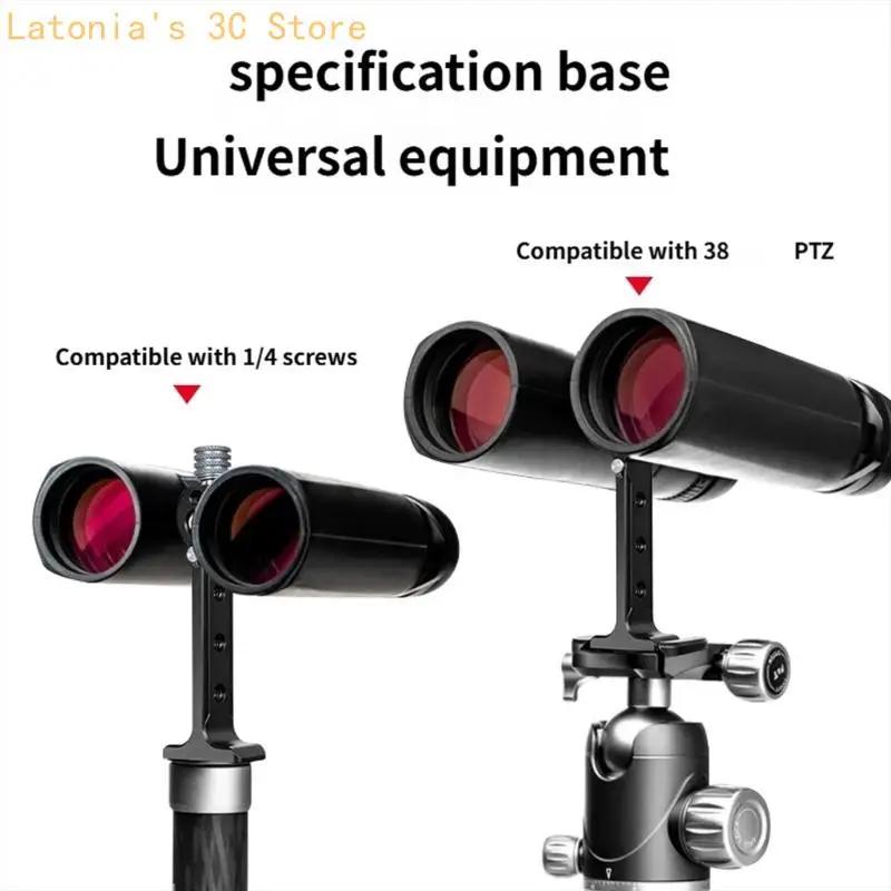 Aluminium-Fernglas-Stativadapter mit integrierter 38-mm-Arca-Platte für den sofortigen Einsatz, schnelle Einrichtung – Detail 4