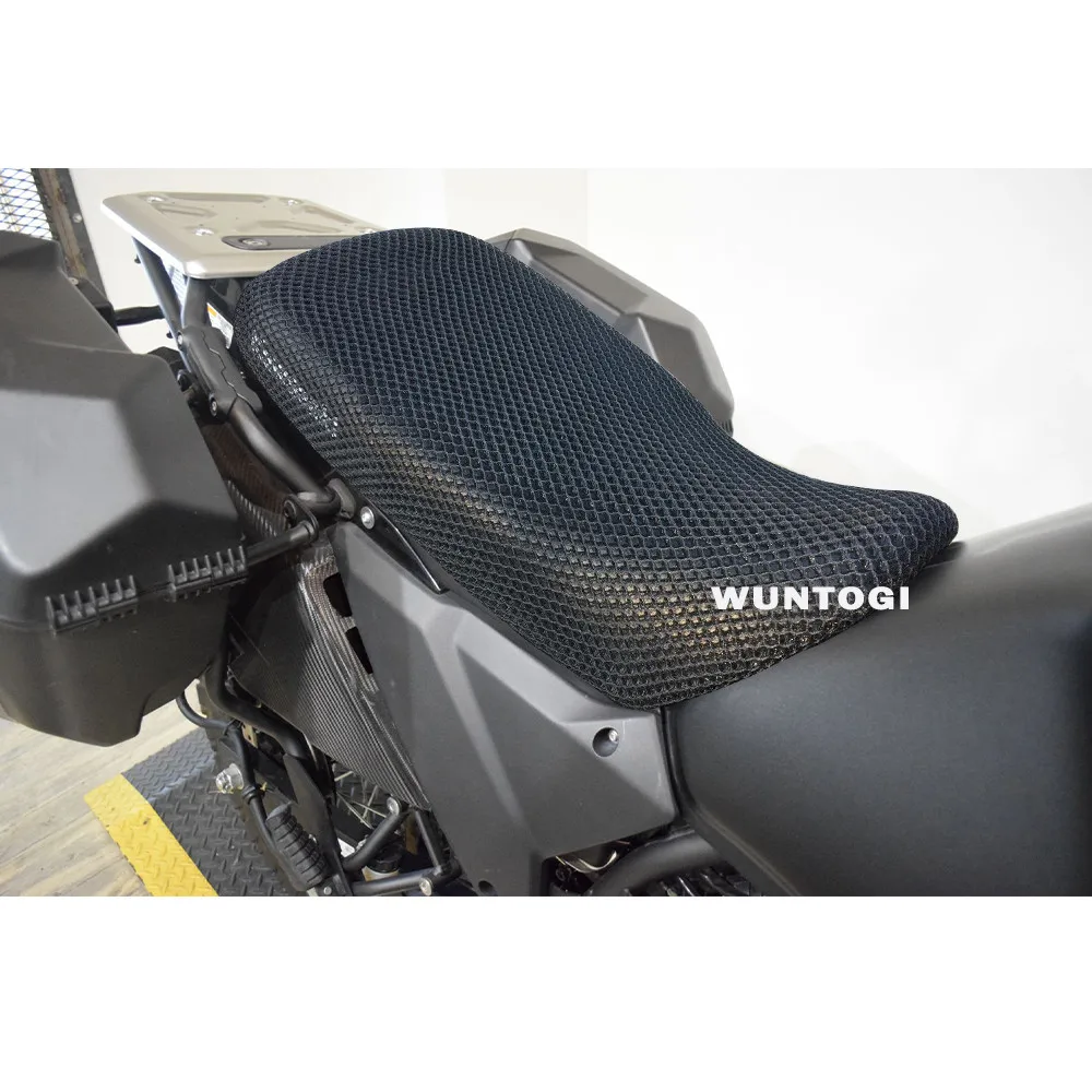 KLR650 Accessories Motorcycle 3D Airflow Mesh Seat Cover for Kawasaki KLR 650 Seat Protect Breathable Cushion KLR650 Parts