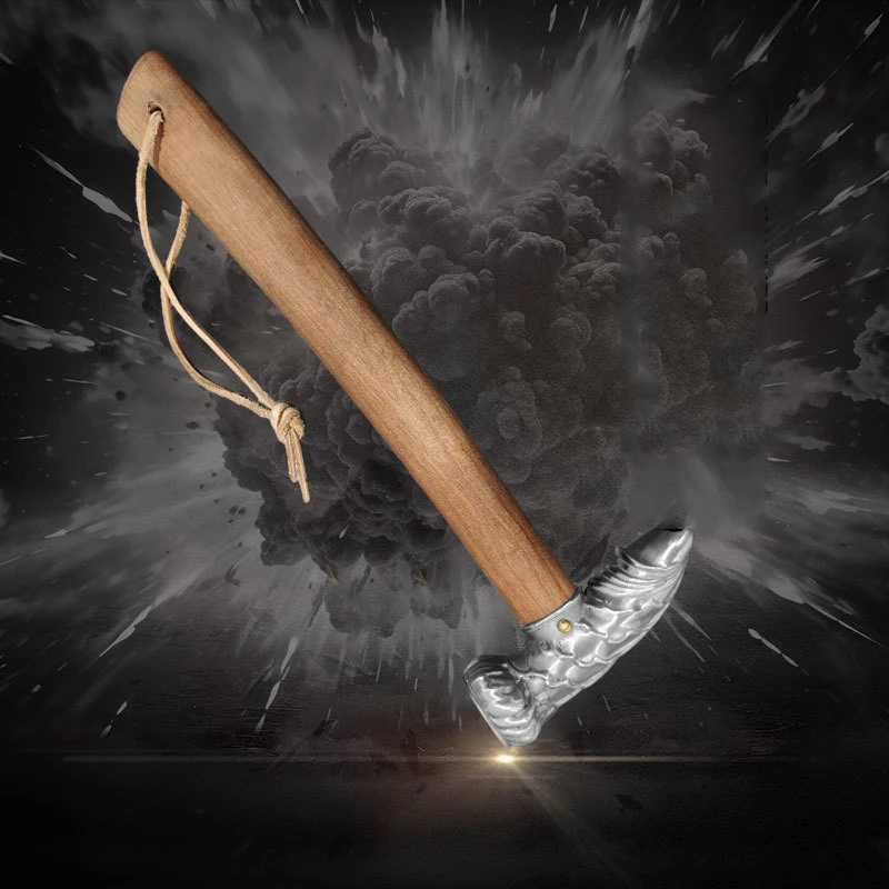 Outdoor Portable EDC Creative Stainless Steel Tactical Short Hammer Solid Car Emergency Window Breaking Tool