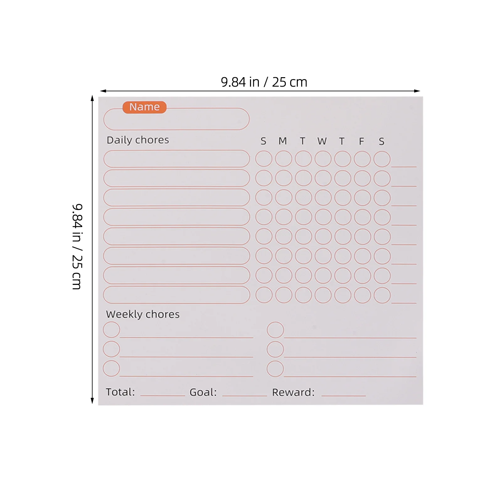 3 قطع مخطط المهام الجاف للمسح الأسبوعي للأطفال، منظم المسؤولية العائلية، مرفق الثلاجة، مخطط أسبوعي