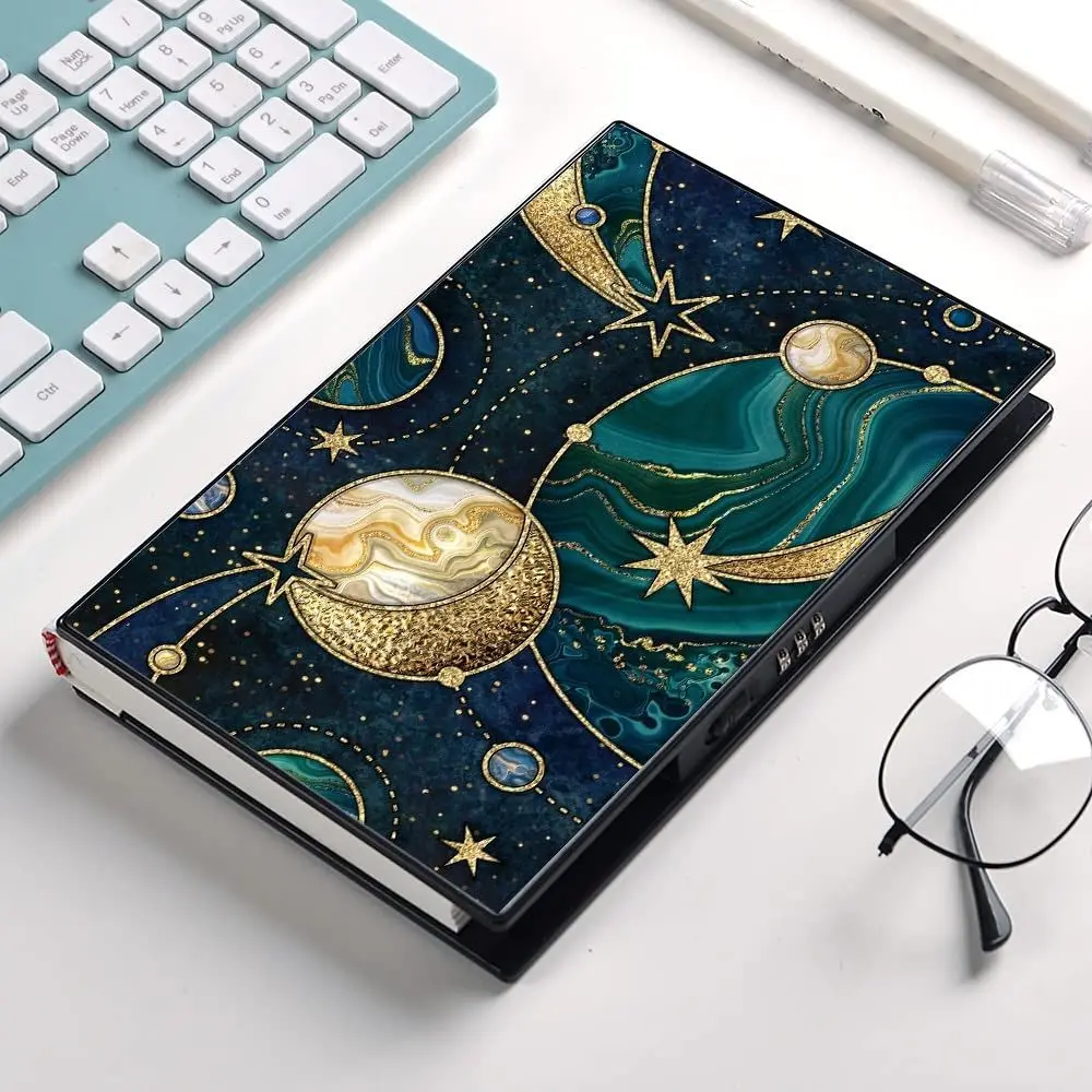 Side Lock Password Notebook Notepad Multifunctional Journal Book With A Lock Hard Shell Diary With Lock Notebook For Journaling