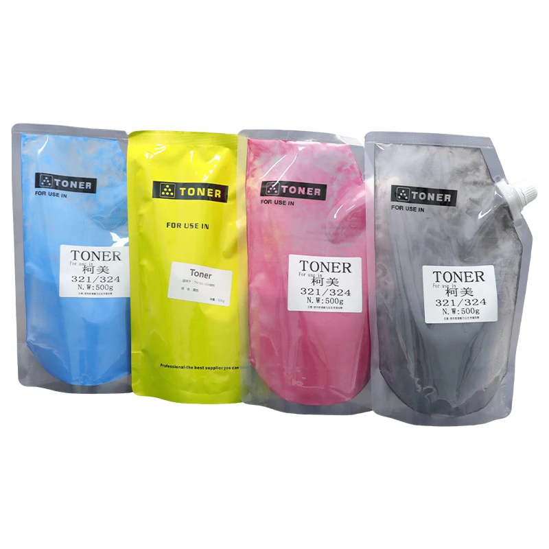 لكونيكا مينولتا 500 جرام عبوة مسحوق تلوين البشرة TN321 TN324 C224 284 364 7822 7828 221 221S 281 7122 متوافق مع خرطوشة الحبر #4