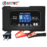 HTRC 15A/20A Smart Battery Charger Automatic Pulse Repair Charge for Lead-Acid Lithium LiFePO4 Battery Car Motorcycle Charger