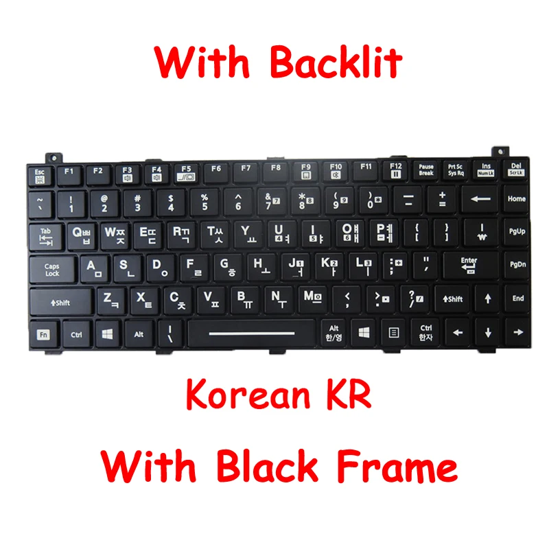 Backlit V110 Keyboard For GETAC V110G1 V110G2 V110G3 V110G4 V110G5 V110 G1 G2 G3 G4 G5 Canada CA Korean KR Netherlands NL New