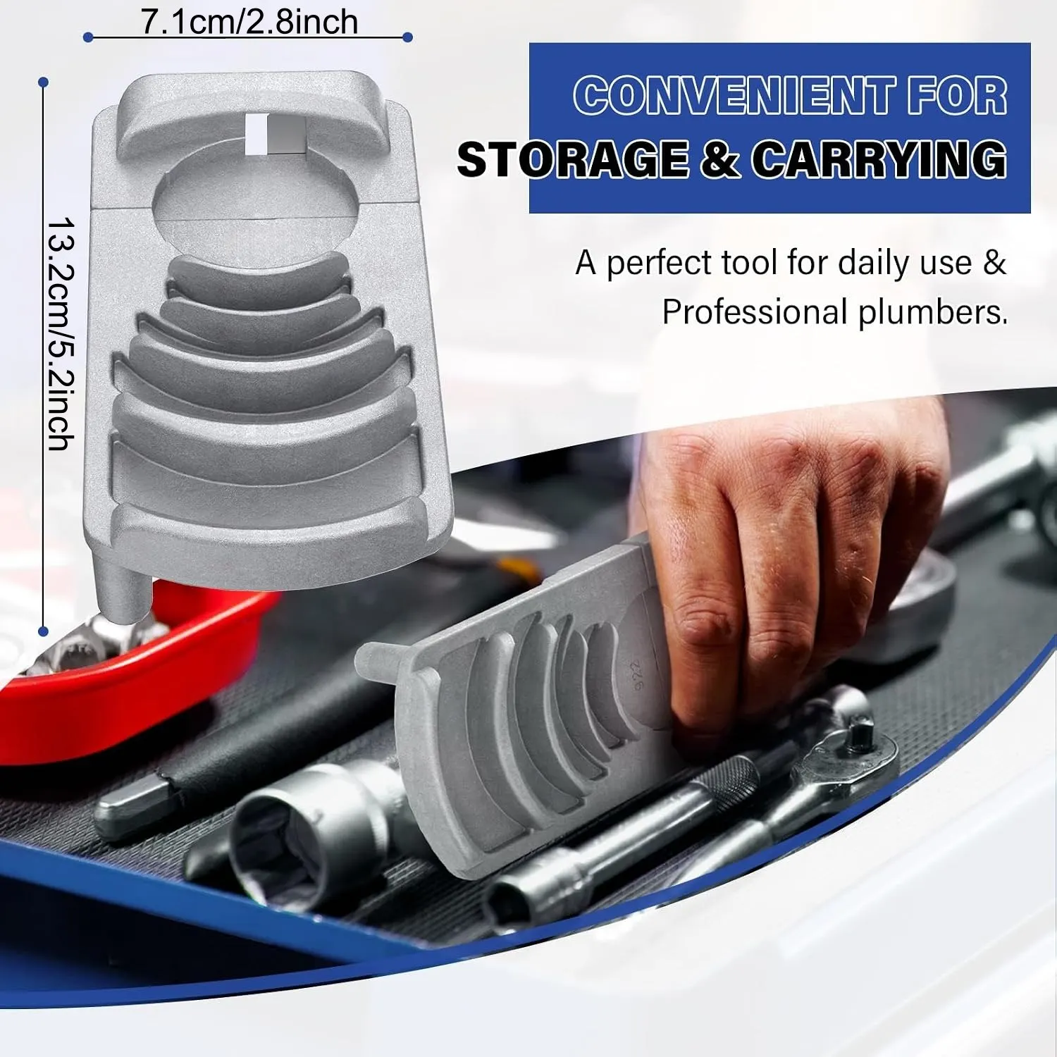 Entgratwerkzeug für Kunststoffrohre, professioneller PVC-Rohr-Entgrater, Entgratwerkzeug für sechs Größen von 1 1/4 Zoll bis 4 Zoll, PVC-Rohr-Entgrat- und Abschrägungswerkzeug – Detail 5