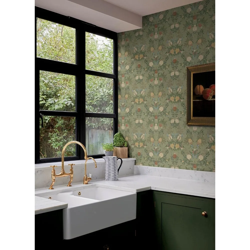

Chris Loves Julia x Melograno Moss Peel and Stick Wallpaper, CJS6317
