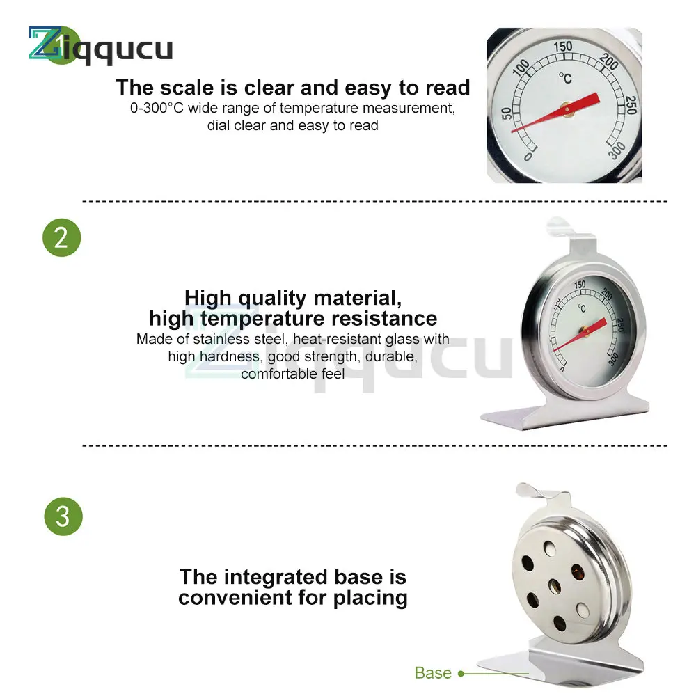 300 ° C piekarnik ze stali nierdzewnej kuchenka termometr Mini Dial Stand Up wskaźnik temperatury miernik żywności mięso Grill gotowanie narzędzia