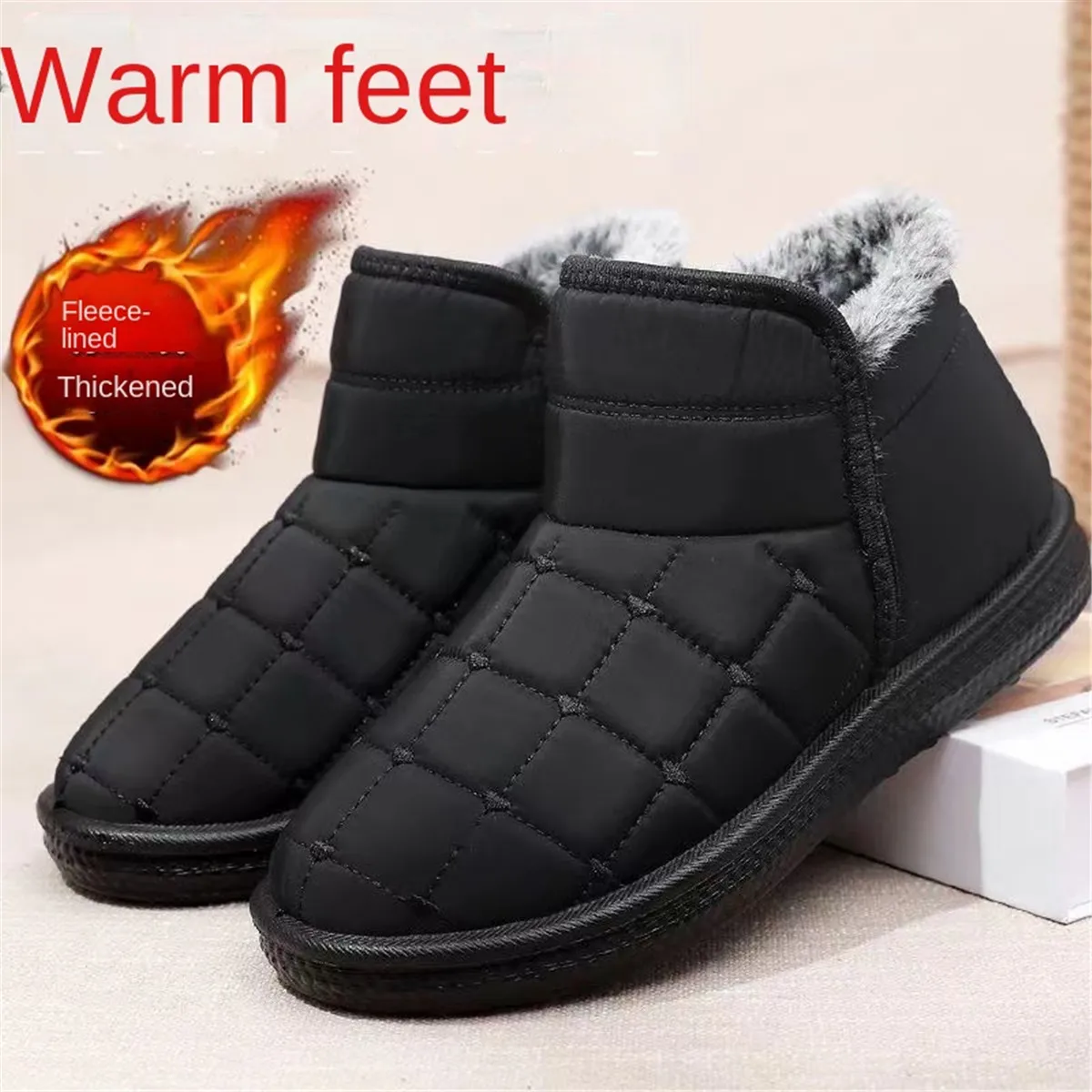 

Stylish Women's Winter Snow Boots - Warm Waterproof Non - Slip & Lightweight for Outdoor Flat Snow Boots for Fashionable Ladies