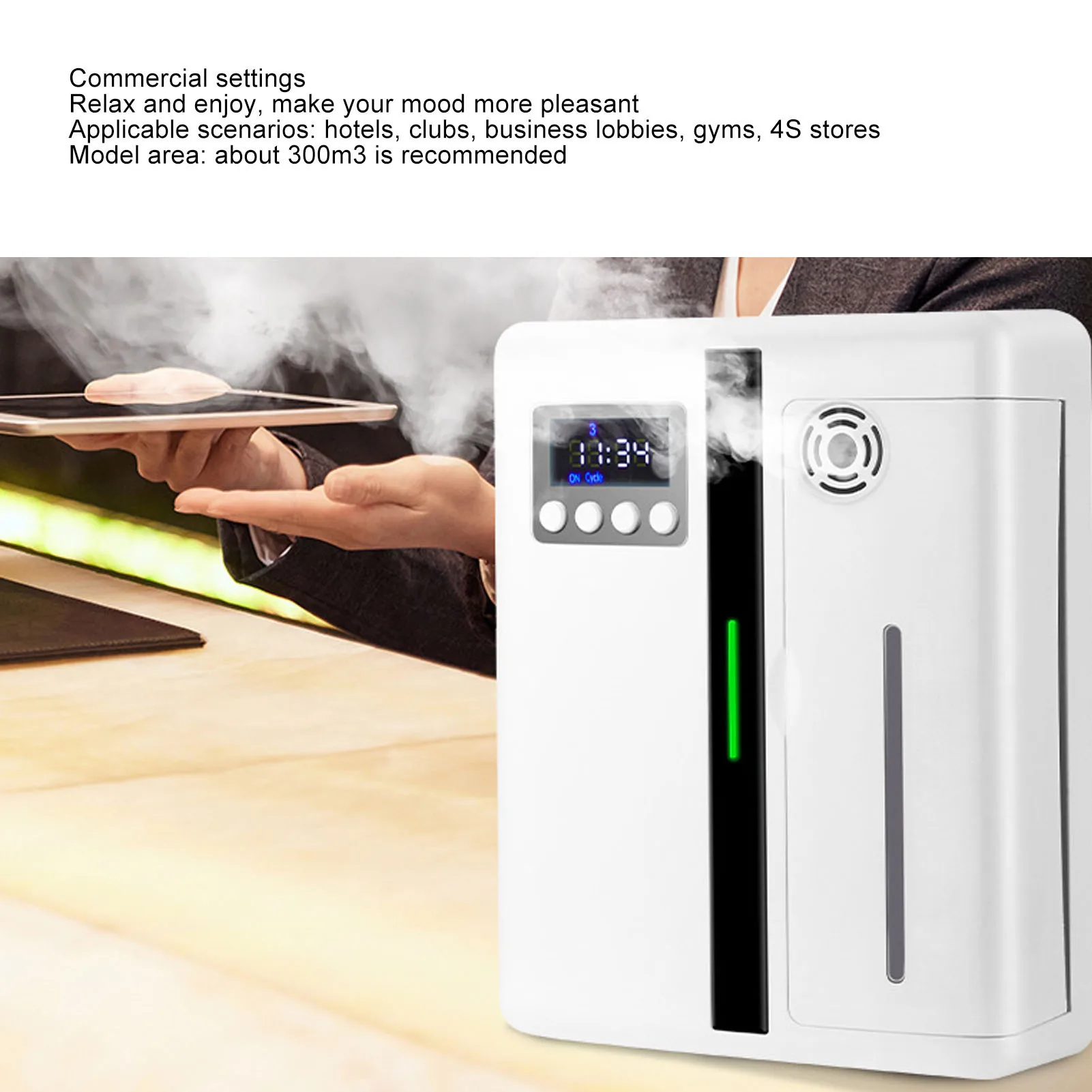 Diffuser Smart Scented Machine Automatic Aromatherapy Diffuser Machine with Nebulizing Technology for Home Hotel Bar KTV