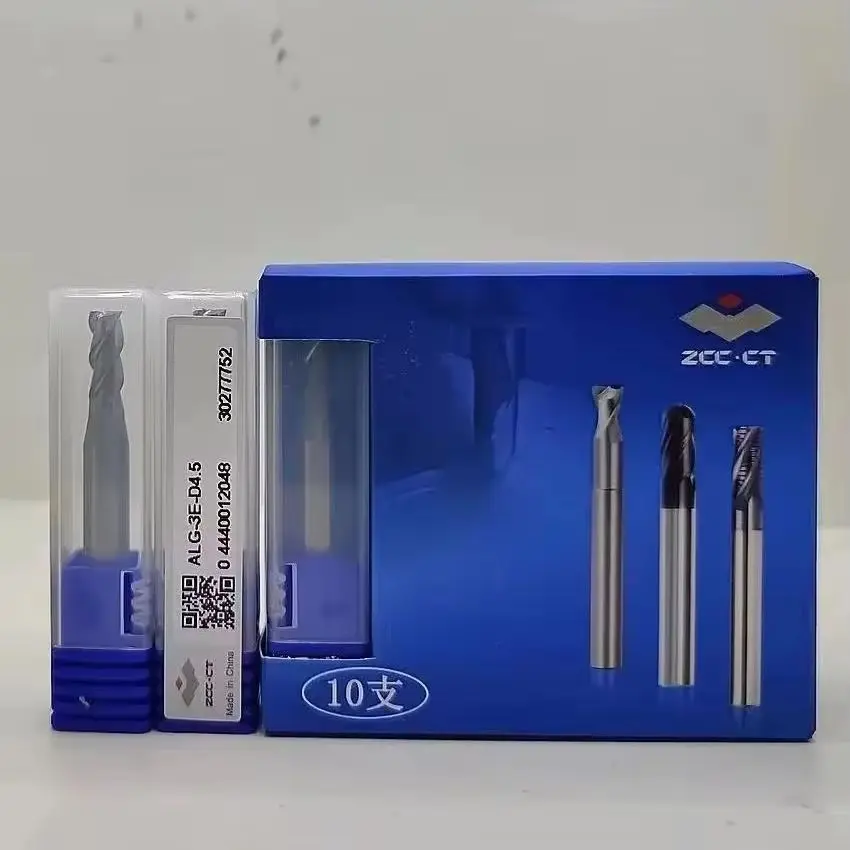 ALG-3E-D4.5 ZCC.CT ALG-3E Fresa de extremo plano de 3 filos con vástago recto Φ4.5*6*11*50 Fresas de extremo plano 3T Fresas de extremo plano 3F