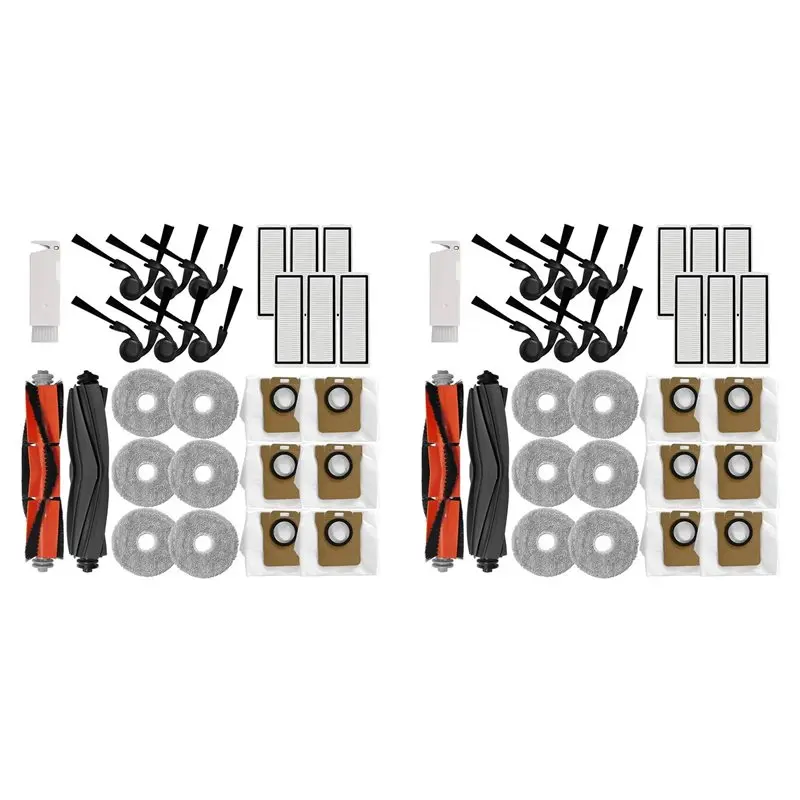 

【LAST CHANCE】2 Set Accessories Kit For Xiaomi Robot Vacuum 5 5 Pro Including Main Brush,Rubber Brush, Filters, Dust Bags