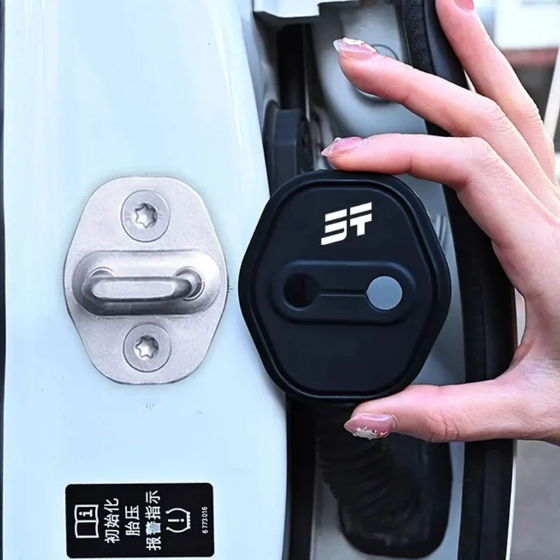 Silicone Door Lock Striker Covers 4Pcs Car Anti Rust Protective Caps for JETOUR T1 T2 X70 X70 Pro X90 Plus Shanhai T2