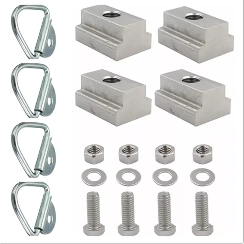 For Frontier Titan Tie Down Cleat Utili Track Cargo Hold Down Hook D Ring