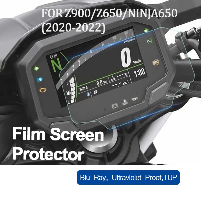 

For Kawasaki Z900 ZX4R Ninja650 Ninja1000 SX ZX10R Screen Protector Anti-Dizziness Cluster Protective Film Z650 ZX4RR